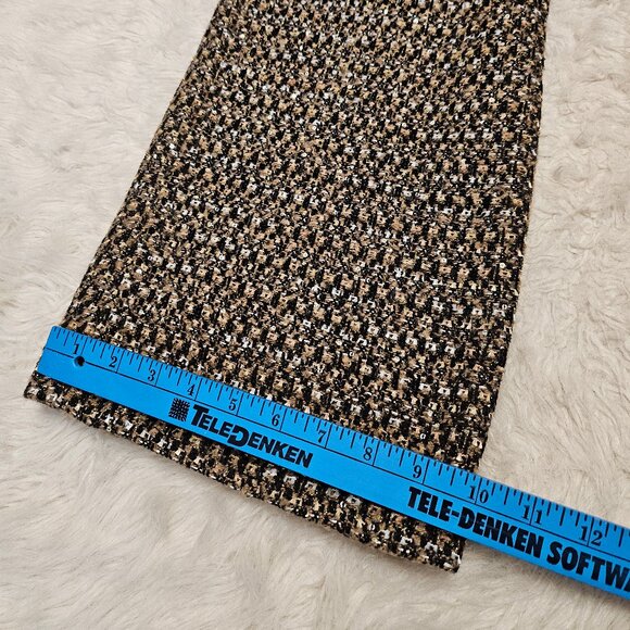 Worthington X Jason Bolden Women's Gold Multi Tweed Pants Size 8 - Picture 7 of 10